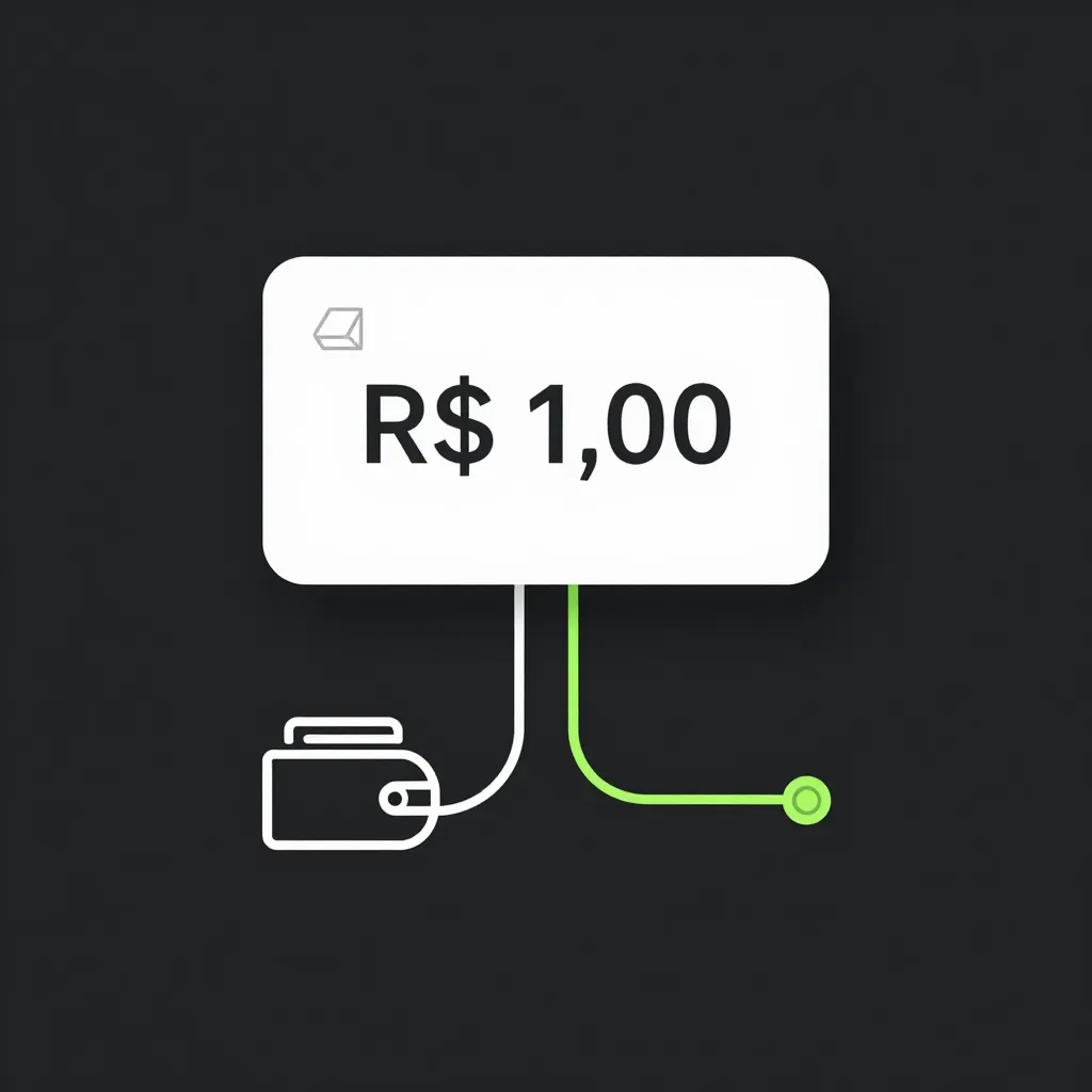 Pagamento de R$ 1 caindo na conta do criador via split